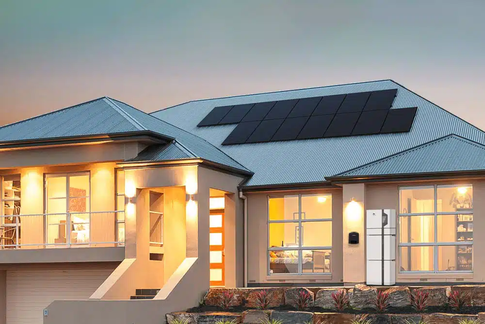 SunEnergy solar battery storage on home