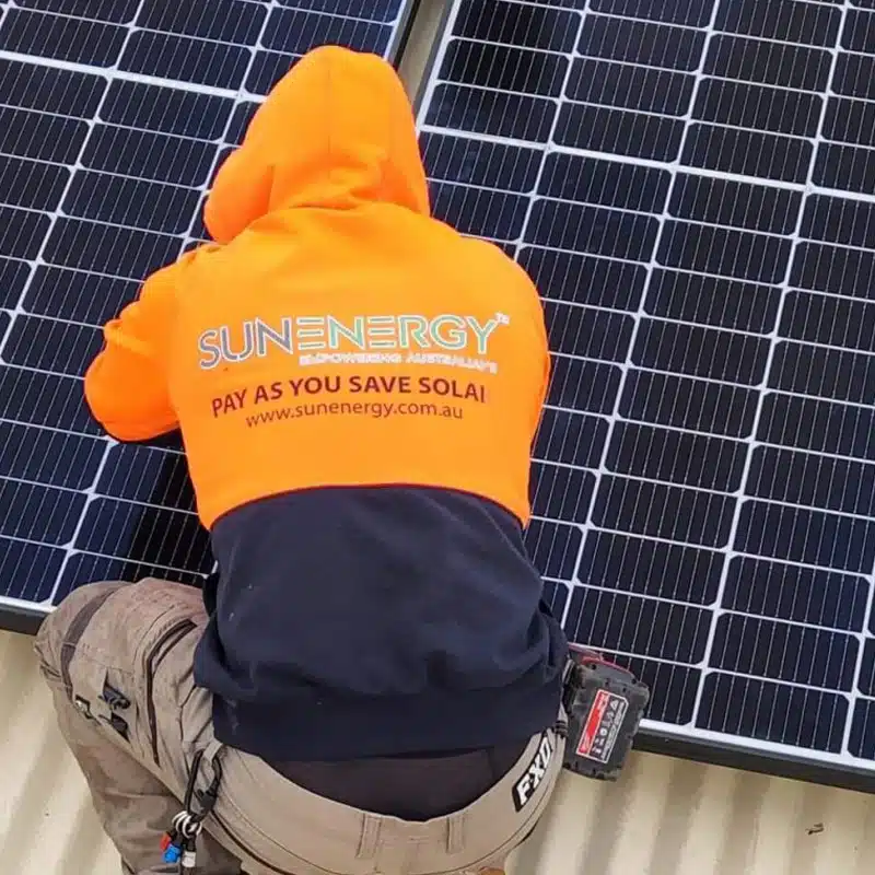 SunEnergy solar panels installed